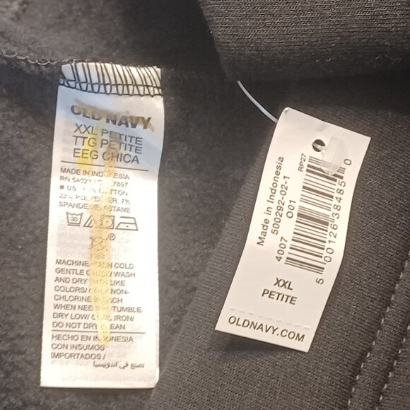 NEW Old Navy Blackjack Black High Waisted Fleece Lined Fashion Layering Legging - Picture 7 of 15